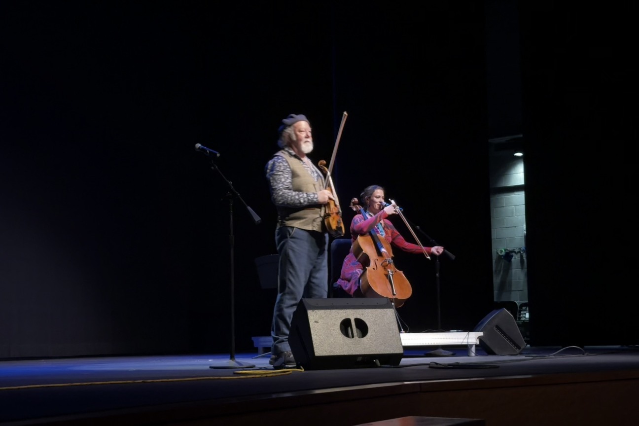 Alasdair and Natalie onstage that night