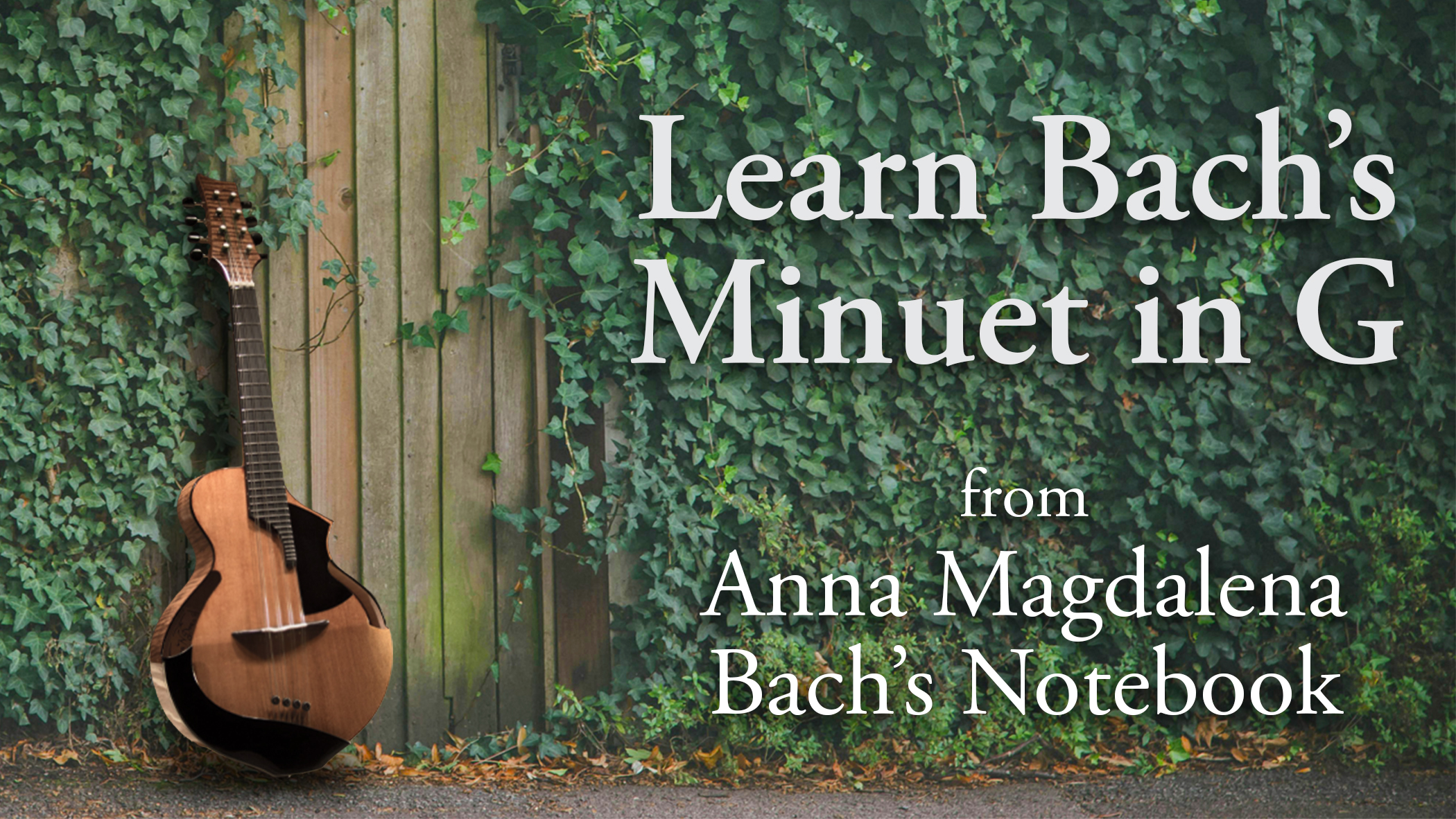 YouTube video page showing how to play a simple bach minuet